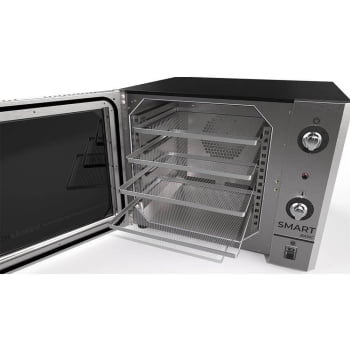Forno Industrial Convector Venâncio Elétrico Smart Basic Vermelho 4 Esteira 220v Com Cavalete