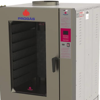 Forno Turbo Industrial Elétrico Progás 8 Esteiras PRP-8000 Trifásico 380V 