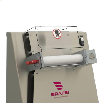 Cilindro Modeladora Pizza Industrial Em Inox 40cm Bmpz-40 Braesi Bivolt 