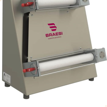 Cilindro Modeladora Pizza Industrial Em Inox 40cm Bmpz-40 Braesi Bivolt 