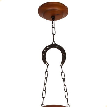 Pendente Muller Sela de Cavalo 1 Lâmpada Envelhecido 931E