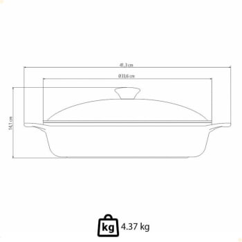 Frigideira Tramontina Lyon Em Alumínio Revestimento Starflon Preto Com Tampa 32 cm 4,3L 20951032