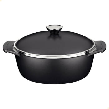 Caçarola Tramontina Lyon Em Alumínio Revestimento Starflon Preto 30 cm 6,8L 20960030