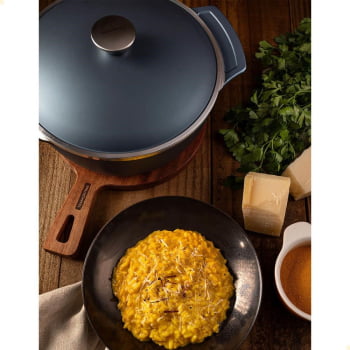 Caçarola Tramontina Lyon Em Alumínio Revestimento Starflon Azul 24 cm 3,7L 20960824