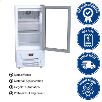Expositora de Bebidas Venax VVCD 100L Branca 127V 10898