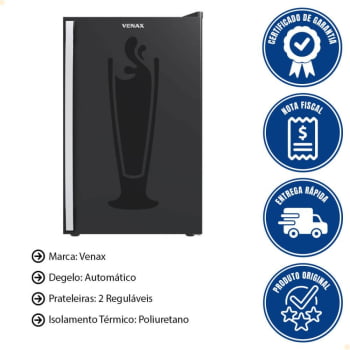 Cervejeira Venax Black Preto Fosco 100L 220V 17652