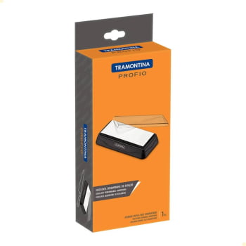 Afiador Tramontina Profio Diamantado Dupla Face com Tampa de Plástico 24030000