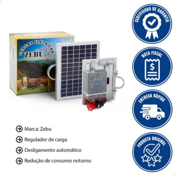 Kit Cerca Eletrica Solar Zebu ZS20 272