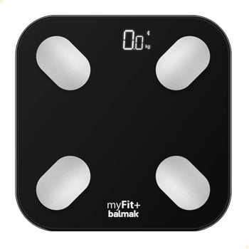 Balança Inteligente De Análise Corporal Balmak MyFit Digital Com App Bluetooth 180Kg 4 Sensores