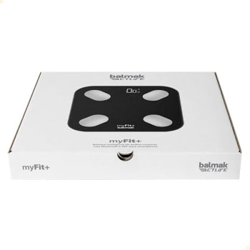 Balança Inteligente De Análise Corporal Balmak MyFit Digital Com App Bluetooth 180Kg 4 Sensores