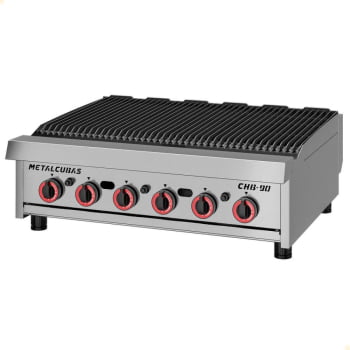 Chapa Char Broiler A Gás Acendimento Automático Metalcubas CHB 90 G2 Chapa Char Broiler A Gás Acendimento Automático Metalcubas CHB 90 G2