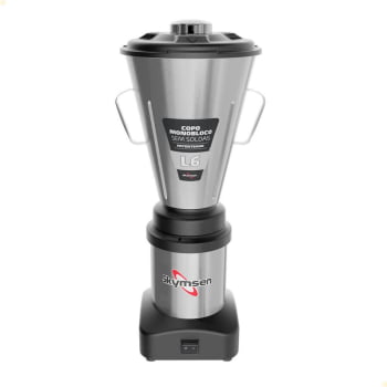 Liquidificador Comercial L6 Em Inox 6 Litros Skymsen Copo Monobloco Bivolt 709816