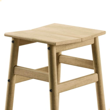 Banqueta Baixa Tramontina Bossa 45 cm Madeira Tauari Natural 13693080