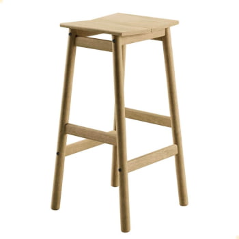 Banqueta Alta Tramontina Bossa 75 cm Madeira Tauari Natural 13692080 Banqueta Alta Tramontina Bossa 75 cm Madeira Tauari Natural 13692080