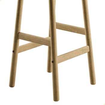 Banqueta Alta Tramontina Bossa 75 cm Madeira Tauari Natural 13692080