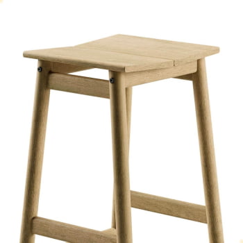 Banqueta Alta Tramontina Bossa 75 cm Madeira Tauari Natural 13692080