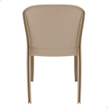 Kit 6 Cadeiras Tramontina Anna em Polipropileno Areia 92028/120