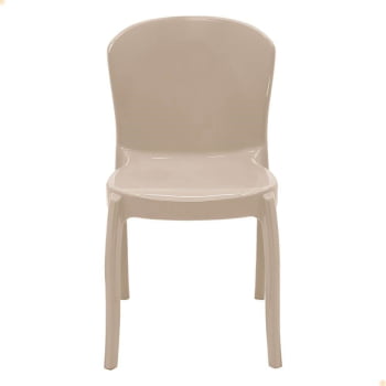 Kit 8 Cadeiras Tramontina Anna em Polipropileno Areia 92028/120