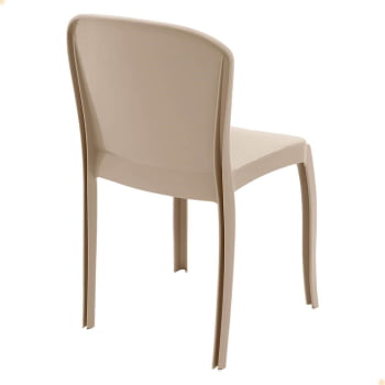 Kit 8 Cadeiras Tramontina Anna em Polipropileno Areia 92028/120