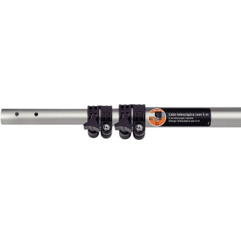 Kit Colhedor De Frutas Grande Tramontina Em Aço 77819201 + Cabo Metálico Extensível 5m