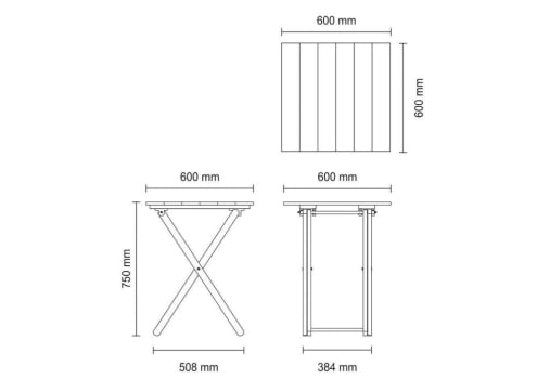 Conjunto de Cadeiras e Mesa Tramontina Em Madeira Natural 13748932 - 14601992