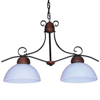 Lustre Muller Requint 2 Lâmpadas Envelhecido 8904E