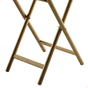 Mesa Dobrável Redonda Tramontina Bossa 80x75 cm em Madeira Tauari Natural 13695080