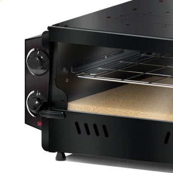 Forno Assador Industrial Saro Porta Guilhotina 32 Litros Elétrico 220V 53x47 cm sem Cavalete FG22