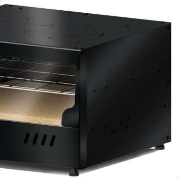 Forno Assador Industrial Saro Porta Guilhotina 32 Litros Elétrico 220V 53x47 cm sem Cavalete FG22