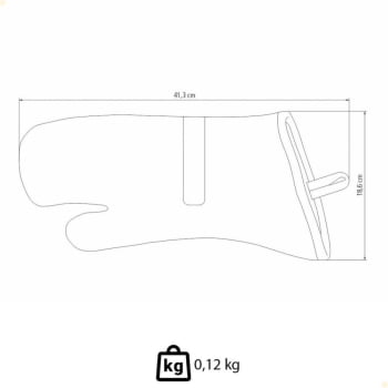 Luva Térmica Tramontina Churrasco produzida em 100% Algodão 26463100