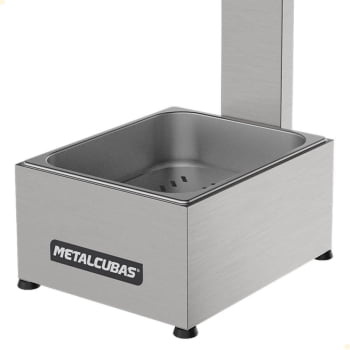 Conservador De Fritura Elétrico Metalcubas 1 cuba Em Inox 127V MCF01CP