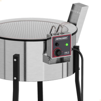 Tacho Fritador Industrial Elétrico TFRE-15 Metalcubas Cuba Alumínio 15 Litros 220V  