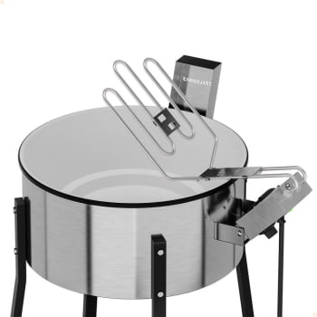 Tacho Fritador Industrial Elétrico TFRE-15 Metalcubas Cuba Alumínio 15 Litros 220V  