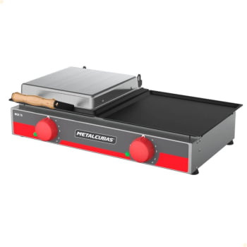 Grill Elétrico 70cm Metalcubas Em Aço Inox MGE-70 127V