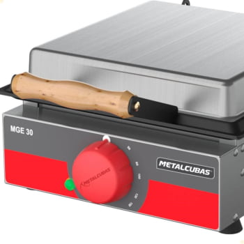 Grill Elétrico 30cm Metlacubas Em Aço Inox 127V MGE-30