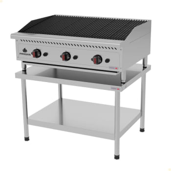 Chapa Char Broiler Progás Profissional PRO-90 CB A Gás Bancada 90cm Com Cavalete