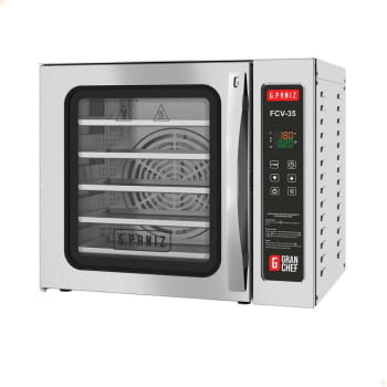 Forno Convector Granchef Gpaniz FCVF 35 Flan Digital Com Vapor Em Inox 220V