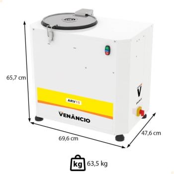Amassadeira Rápida Venâncio 15kg com Selo de Segurança Inmetro 220V ARSV15NR220 16856
