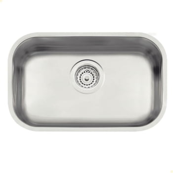 Cuba Tramontina Prime em Aço Inox Acetinado 47x30 cm com Válvula e Tanque Acetinado 50x40 e Sifão 94