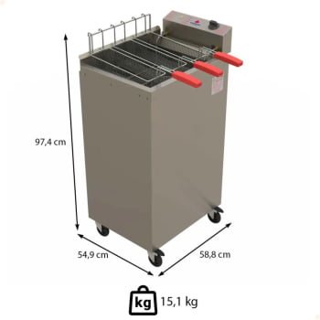 Fritador Água e Óleo Elétrico Progás PR-2000 E STYLE 26 L 220V Com 3 Cestos P33049