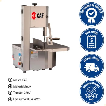 Serra de Fita CAF SFO 1.74 Inox 220V Monofásico 50/60Hz S1742313034