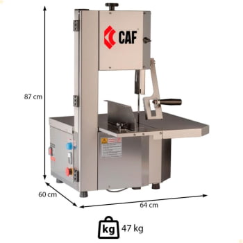 Serra de Fita CAF SFO 1.74 Inox 220V Monofásico 50/60Hz S1742313034