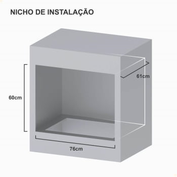 Forno de Embutir Venax á Gás 90L Cristallo GIII GLP 127V Automático 32115