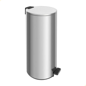 Lixeira Inox Tramontina Com pedal Loop 30L Fechamento Softclose 94547/030