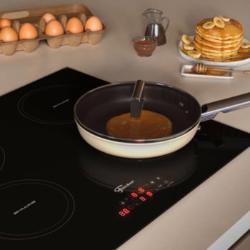 Cooktop De Indução Fischer 4 Bocas Vitrocerâmica Com Touch Screen 220V 89825