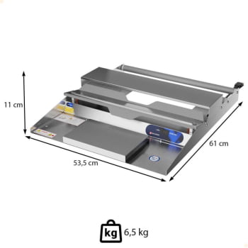 Aplicador de Filme Sulpack AF 500 B Inox 220V Com Barra de Corte