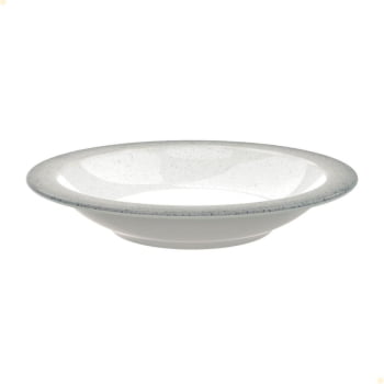 12 Pratos Fundo Tramontina Rústico Cinza em Porcelana Decorada 22 cm 96880005