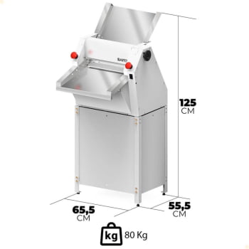 Cilindro Laminador Industrial Com Pedestal Saro 5Kg Bivolt CI39S