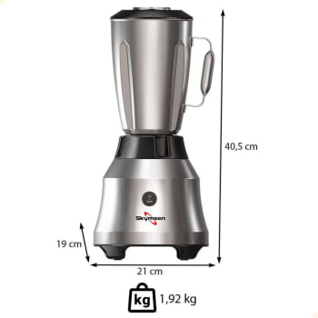 Liquidificador De Alta Rotação Skymsen LI1.5 Em Inox 1,5 Litros 127V