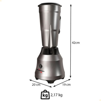 Liquidificador De Alta Rotação Skymsen LI2 Em Inox 2 Litros 127V
